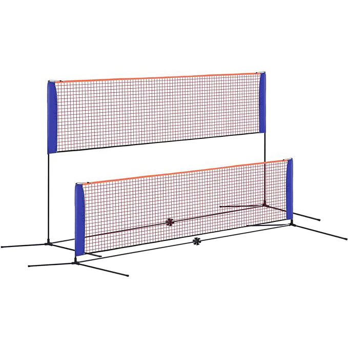 Badminton Area - Draagbaar badmintonnet, klein formaat, 4,1 m