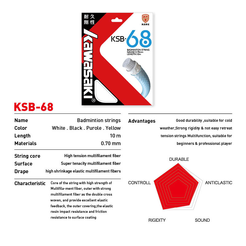 Kawasaki Professionele Badmint - Badminton Yonex String recensie en prijs